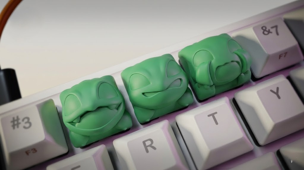 Bulbasaur Pokemon Keycaps (5 pcs)